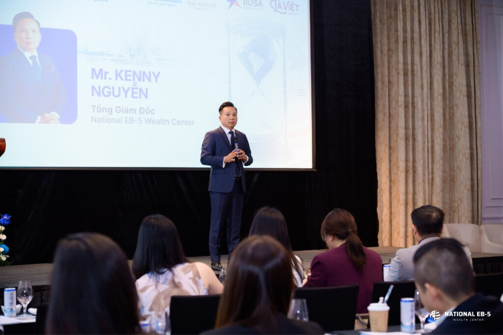 Kenny Nguyen discusses investment strategies at the EB-5 Seminar